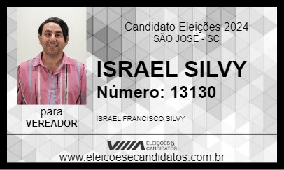 Candidato ISRAEL SILVY 2024 - SÃO JOSÉ - Eleições