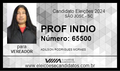 Candidato PROF INDIO 2024 - SÃO JOSÉ - Eleições