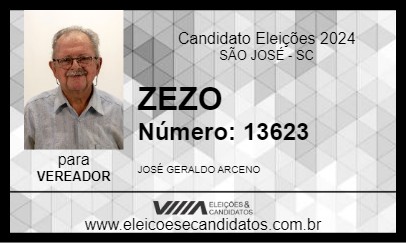 Candidato ZEZO 2024 - SÃO JOSÉ - Eleições