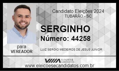 Candidato SERGINHO 2024 - TUBARÃO - Eleições