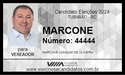 Candidato MARCONE 2024 - TUBARÃO - Eleições