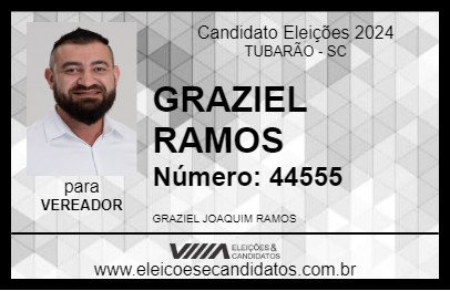 Candidato GRAZIEL RAMOS 2024 - TUBARÃO - Eleições