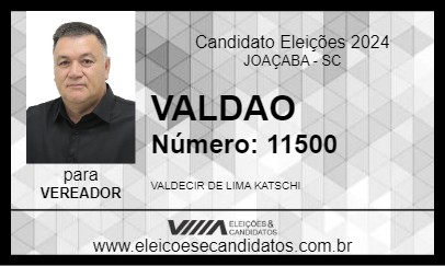 Candidato VALDAO 2024 - JOAÇABA - Eleições