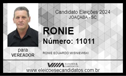 Candidato RONIE 2024 - JOAÇABA - Eleições