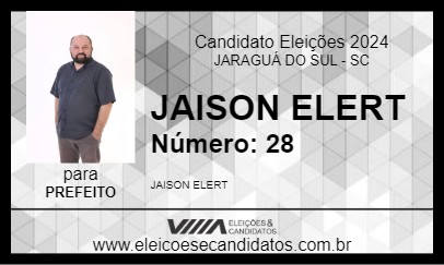 Candidato JAISON ELERT 2024 - JARAGUÁ DO SUL - Eleições