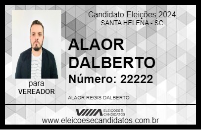 Candidato ALAOR DALBERTO 2024 - SANTA HELENA - Eleições