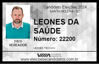 Candidato LEONES TEOCHI 2024 - SANTA HELENA - Eleições