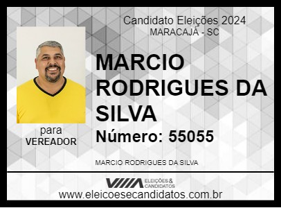 Candidato MARCIO RODRIGUES DA SILVA 2024 - MARACAJÁ - Eleições