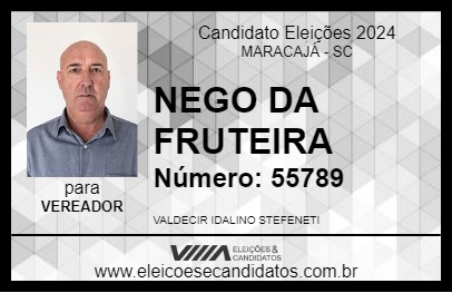 Candidato NEGO DA FRUTEIRA 2024 - MARACAJÁ - Eleições