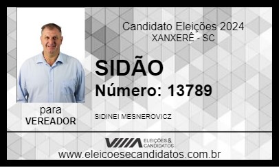 Candidato SIDÃO 2024 - XANXERÊ - Eleições