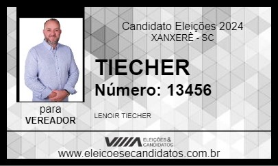 Candidato TIECHER 2024 - XANXERÊ - Eleições