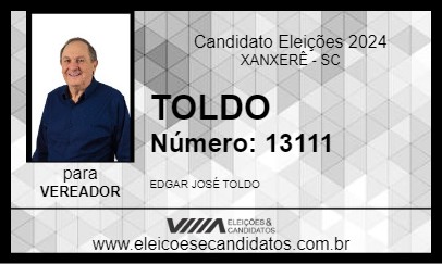 Candidato EDGAR TOLDO 2024 - XANXERÊ - Eleições