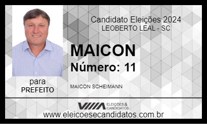 Candidato MAICON 2024 - LEOBERTO LEAL - Eleições