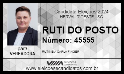 Candidato RUTI DO POSTO 2024 - HERVAL D\OESTE - Eleições