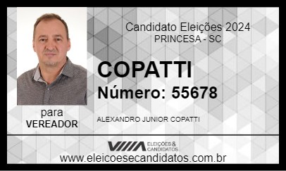 Candidato COPATTI 2024 - PRINCESA - Eleições