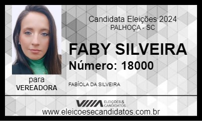 Candidato FABY SILVEIRA 2024 - PALHOÇA - Eleições