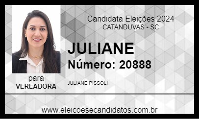 Candidato JULIANE 2024 - CATANDUVAS - Eleições