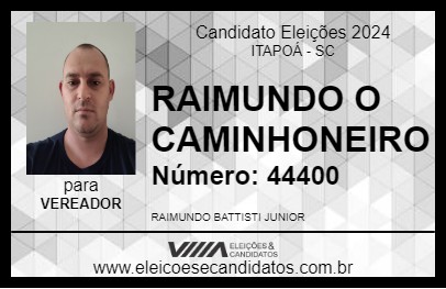 Candidato RAIMUNDO O CAMINHONEIRO 2024 - ITAPOÁ - Eleições