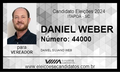 Candidato DANIEL WEBER 2024 - ITAPOÁ - Eleições