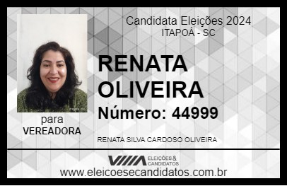 Candidato RENATA OLIVEIRA 2024 - ITAPOÁ - Eleições