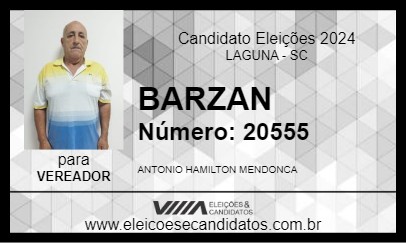 Candidato BARZAN 2024 - LAGUNA - Eleições