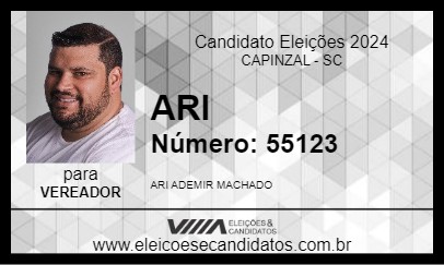 Candidato ARI 2024 - CAPINZAL - Eleições