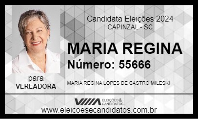 Candidato MARIA REGINA 2024 - CAPINZAL - Eleições