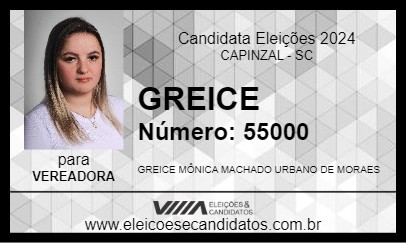 Candidato GREICE 2024 - CAPINZAL - Eleições