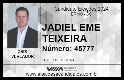 Candidato JADIEL EME TEIXEIRA 2024 - ERMO - Eleições