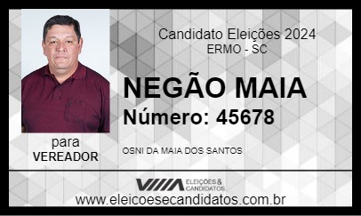 Candidato NEGÃO MAIA 2024 - ERMO - Eleições