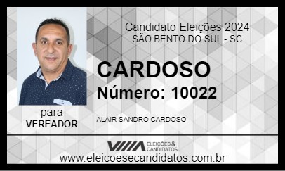 Candidato CARDOSO 2024 - SÃO BENTO DO SUL - Eleições