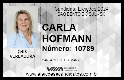 Candidato CARLA HOFMANN 2024 - SÃO BENTO DO SUL - Eleições