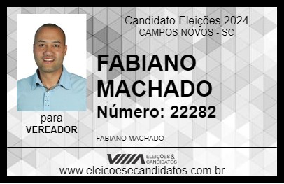 Candidato FABIANO MACHADO 2024 - CAMPOS NOVOS - Eleições