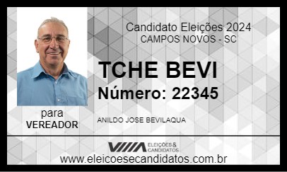 Candidato TCHE BEVI 2024 - CAMPOS NOVOS - Eleições