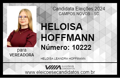 Candidato HELOISA HOFFMANN 2024 - CAMPOS NOVOS - Eleições