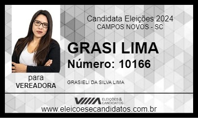 Candidato GRASI LIMA 2024 - CAMPOS NOVOS - Eleições