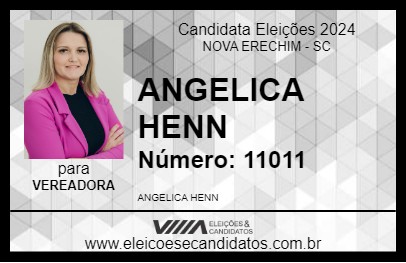 Candidato ANGELICA HENN 2024 - NOVA ERECHIM - Eleições