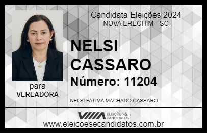 Candidato NELSI CASSARO 2024 - NOVA ERECHIM - Eleições