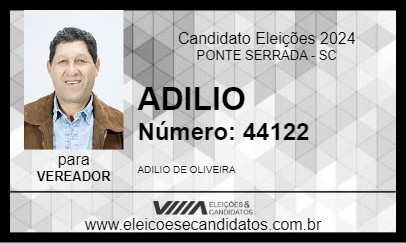 Candidato ADILIO 2024 - PONTE SERRADA - Eleições