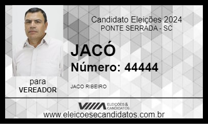 Candidato JACÓ 2024 - PONTE SERRADA - Eleições