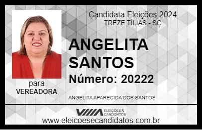 Candidato ANGELITA SANTOS 2024 - TREZE TÍLIAS - Eleições