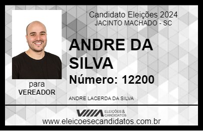 Candidato ANDRE DA SILVA 2024 - JACINTO MACHADO - Eleições