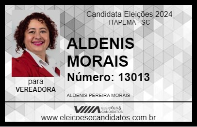 Candidato ALDENIS MORAIS 2024 - ITAPEMA - Eleições