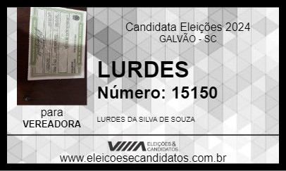 Candidato LURDES 2024 - GALVÃO - Eleições