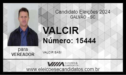 Candidato VALCIR 2024 - GALVÃO - Eleições