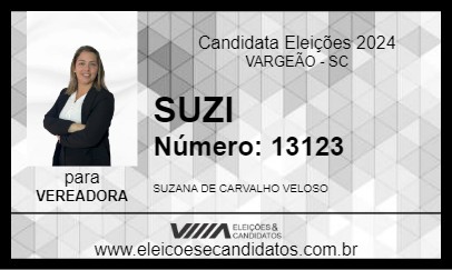 Candidato SUZI 2024 - VARGEÃO - Eleições