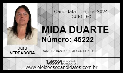 Candidato MIDA DUARTE 2024 - OURO - Eleições