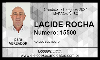 Candidato LACIDE ROCHA 2024 - MARACAJÁ - Eleições