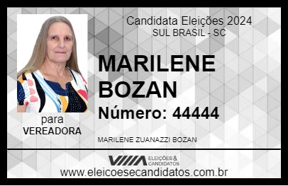 Candidato MARILENE BOZAN 2024 - SUL BRASIL - Eleições