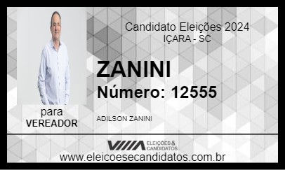 Candidato ZANINI 2024 - IÇARA - Eleições